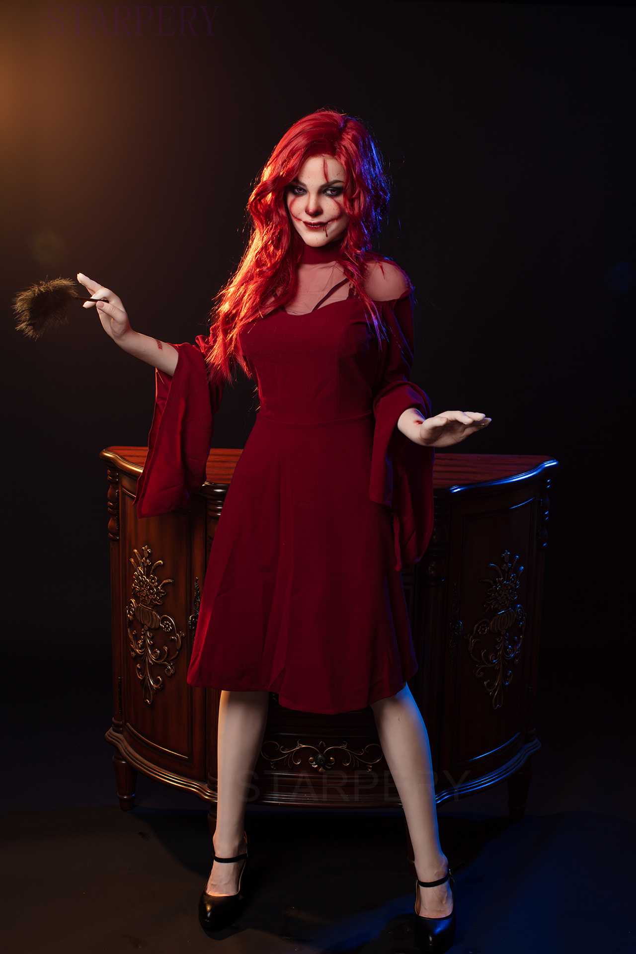 Iole: 169cm Starpery Sex Doll - Hot Halloween Face, C Cup Breasts, Full Silicone Anmodolls Starpery