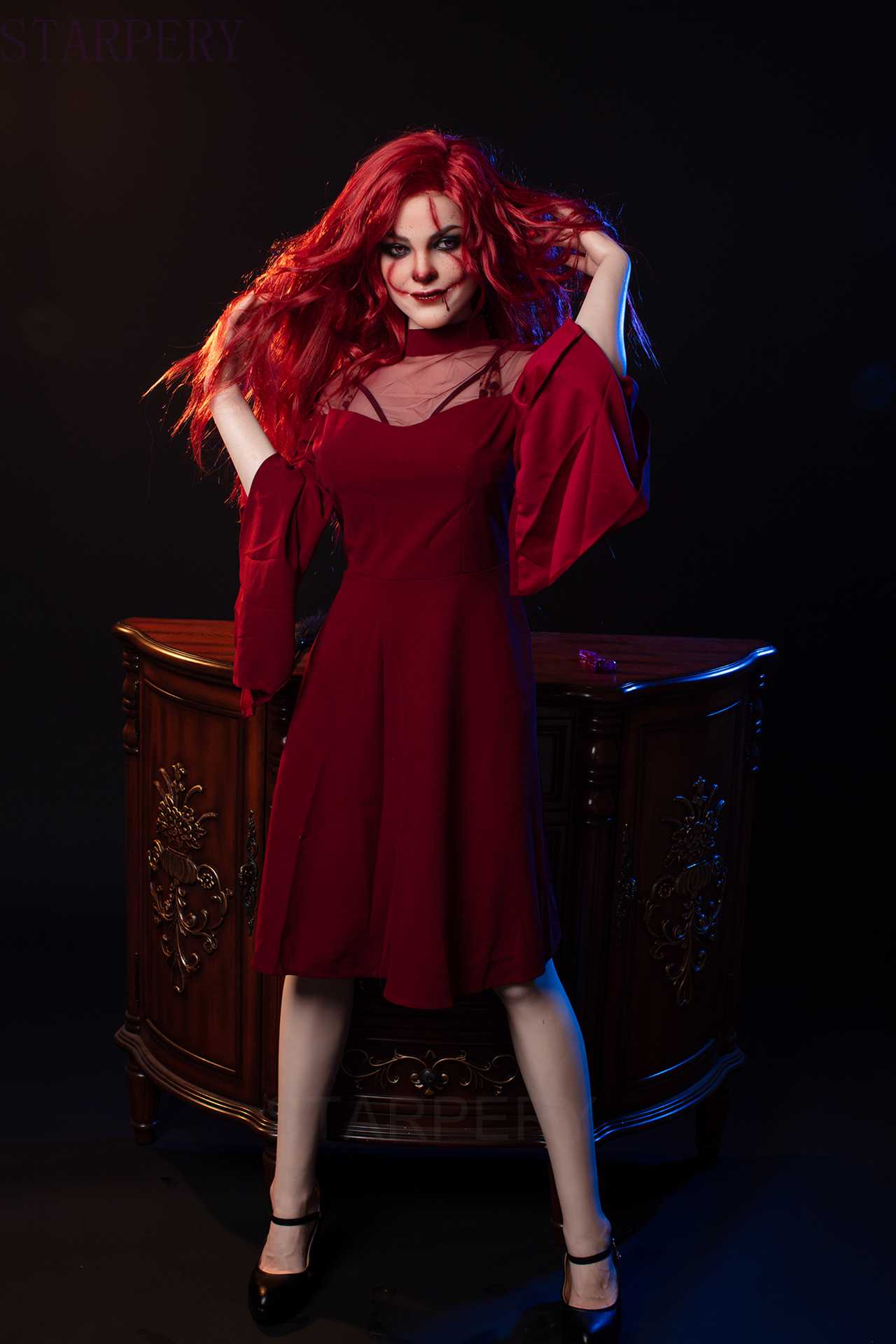 Iole: 169cm Starpery Sex Doll - Hot Halloween Face, C Cup Breasts, Full Silicone Anmodolls Starpery
