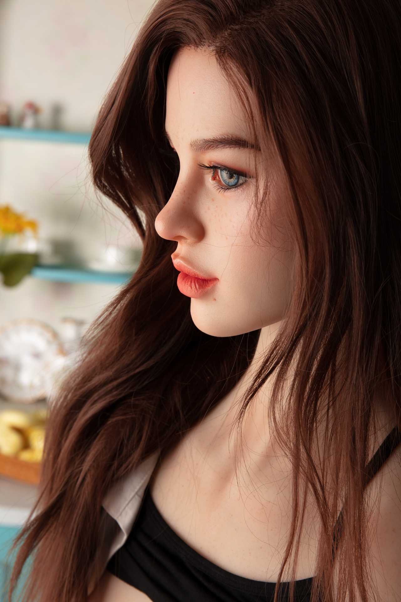 Tamsin: 171cm Starpery Sex Doll with Small A Cup Breasts and Hot Freckled Face Anmodolls Starpery
