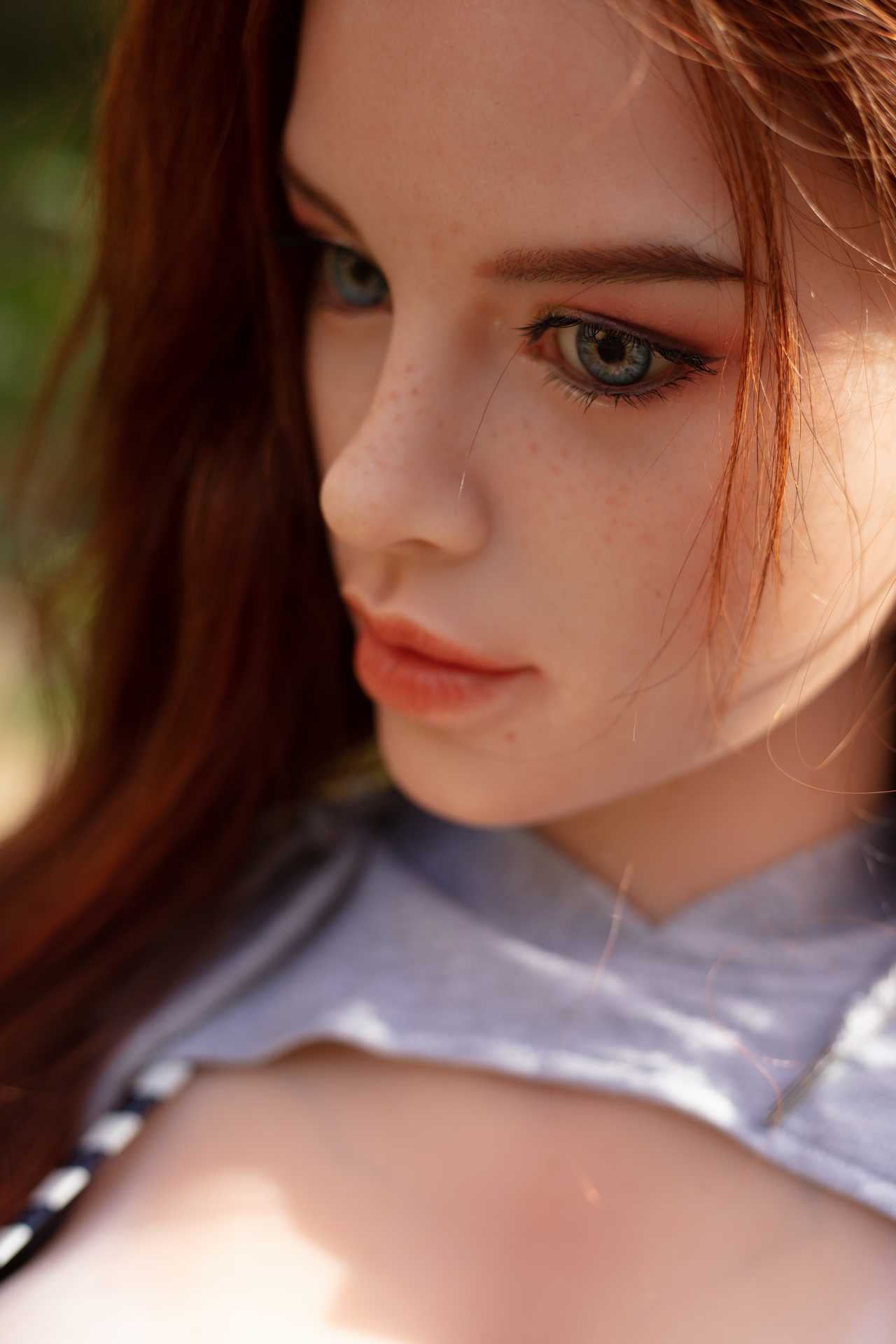 Gale: 172cm Starpery Sex Doll with Big F Cup Breasts and Fiery Red Hair Anmodolls Starpery