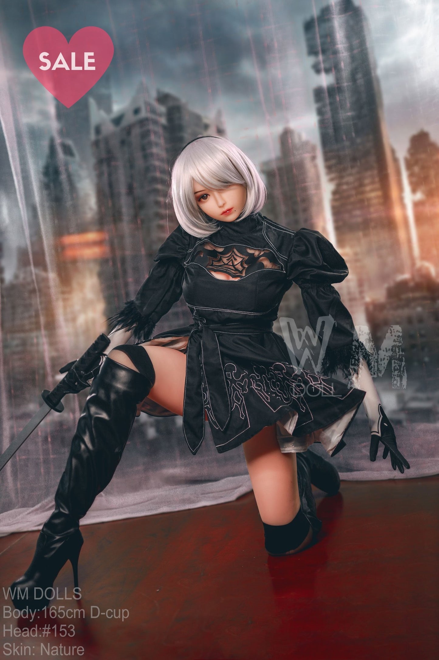 WM 165cm D - 2B - love doll, adult toy, luxury model - High-quality realistic doll, USA love doll, Europe sex dolls