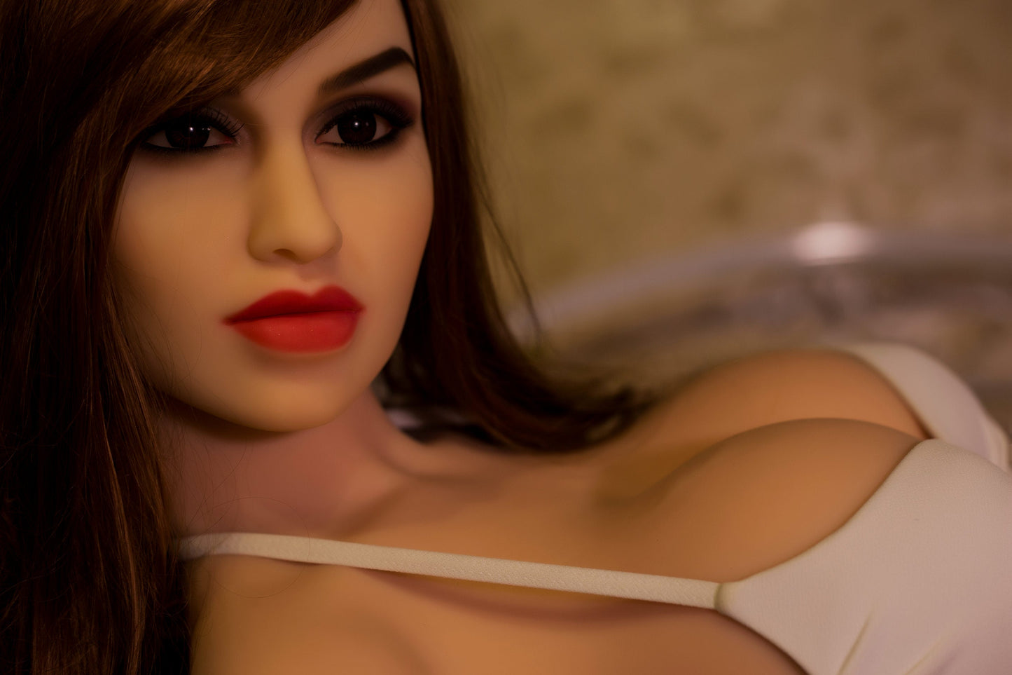 Meet Munac: 150cm G-Cup Brunette JS Sex Doll in Sexy Lingerie Anmodolls JS Dolls