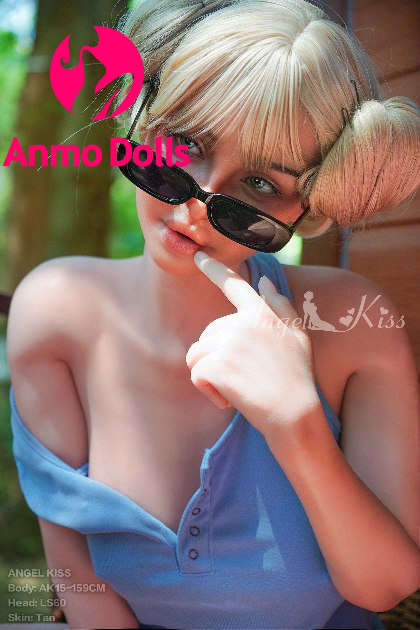 Mialia- AK159cm+LS#60 Silicone Beautiful Face sex Doll Anmodolls Angelkisslovedoll - Silicone