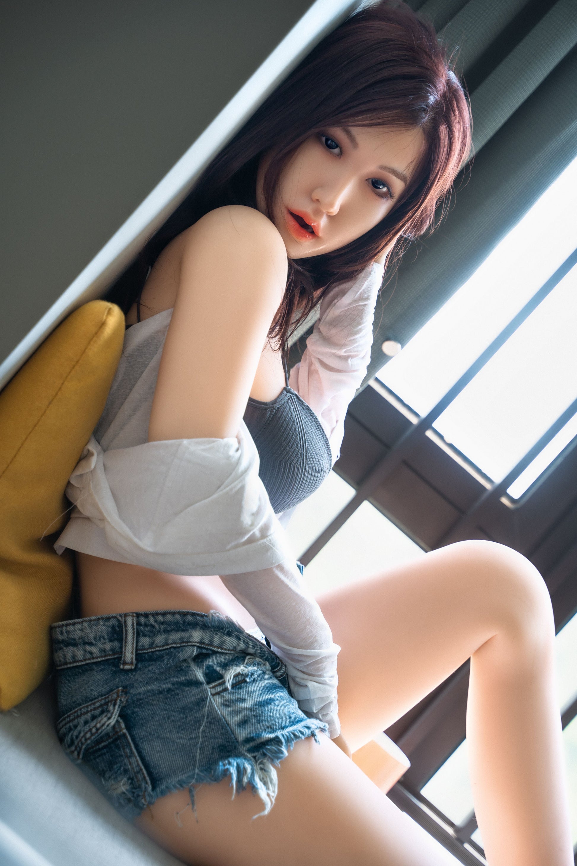 #545 G-Cup 160cm Deep Throat Silicone Doll by OrangeIn: A love doll designed for realism and quality. Perfect choice for those seeking an intimate companion.