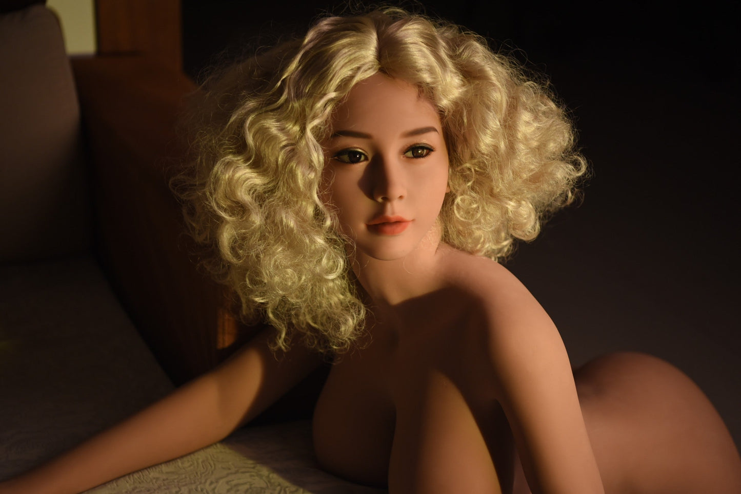 Experience Pleasure with Poppie: The Exquisite 161cm JS Sex Doll with a Hot Body and Gorgeous Curly Blond Hair Anmodolls JS Dolls