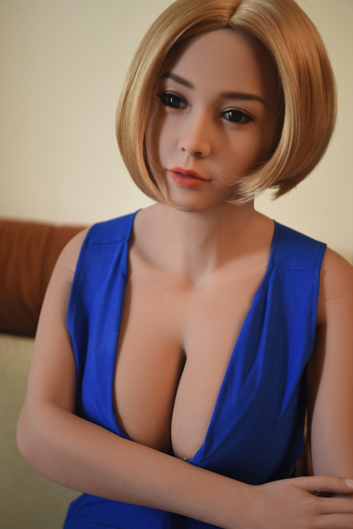Experience Pleasure with Poppie: The Exquisite 161cm JS Sex Doll with a Hot Body and Gorgeous Curly Blond Hair Anmodolls JS Dolls