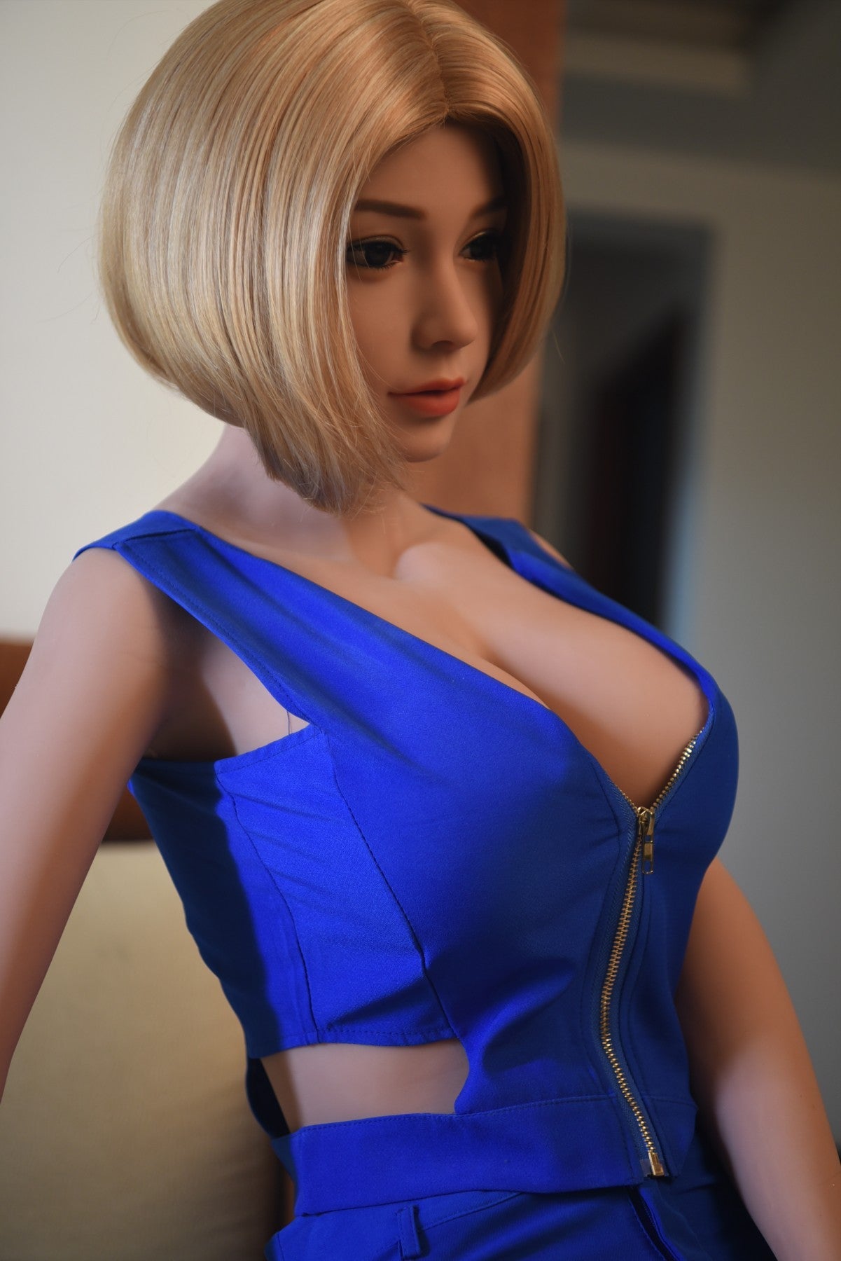 Experience Pleasure with Poppie: The Exquisite 161cm JS Sex Doll with a Hot Body and Gorgeous Curly Blond Hair Anmodolls JS Dolls