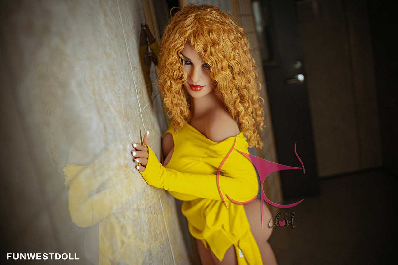 Meet Alberte: The Ultimate Blonde Curly K-cup BBW Sex Doll from Funwest Anmodolls Funwest