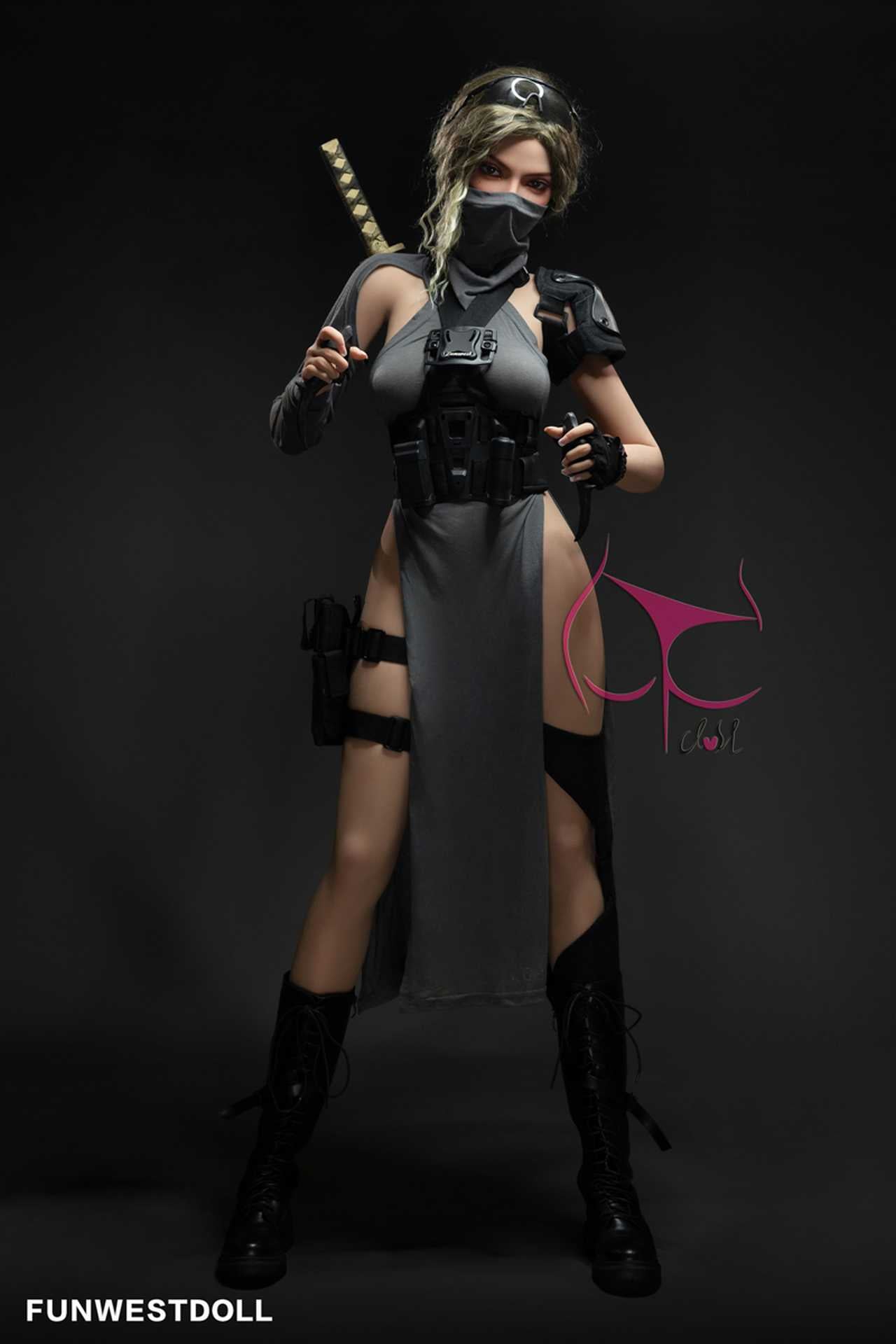 Funwest Sex Doll Zuri: 155cm Sexy Teen SWAT Team Girl with F-Cup Breasts Anmodolls Funwest