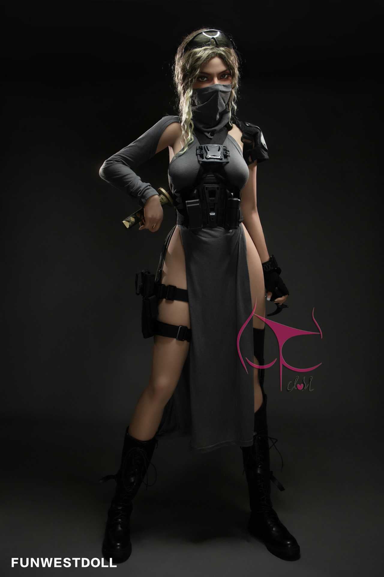 Funwest Sex Doll Zuri: 155cm Sexy Teen SWAT Team Girl with F-Cup Breasts Anmodolls Funwest