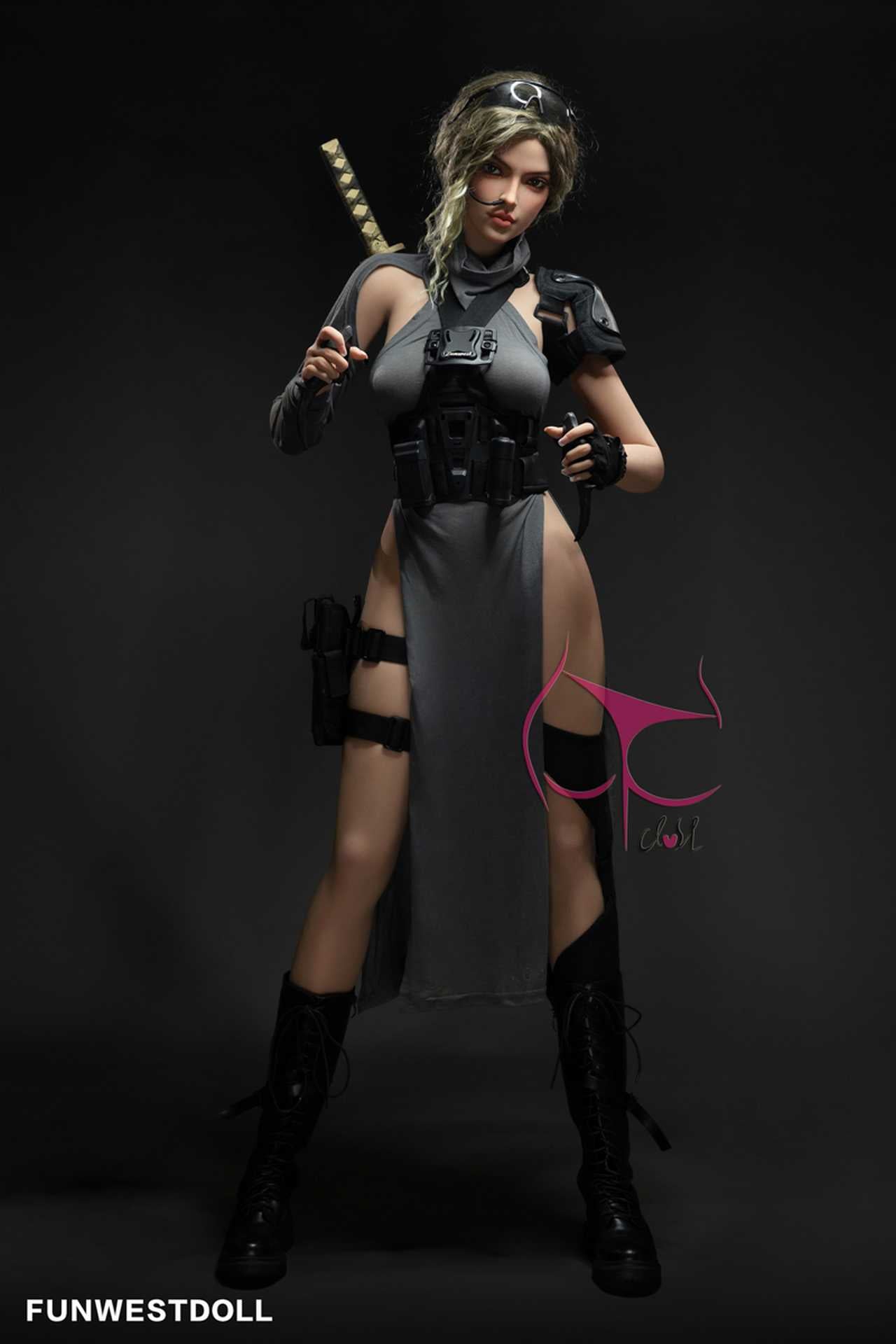 Funwest Sex Doll Zuri: 155cm Sexy Teen SWAT Team Girl with F-Cup Breasts Anmodolls Funwest