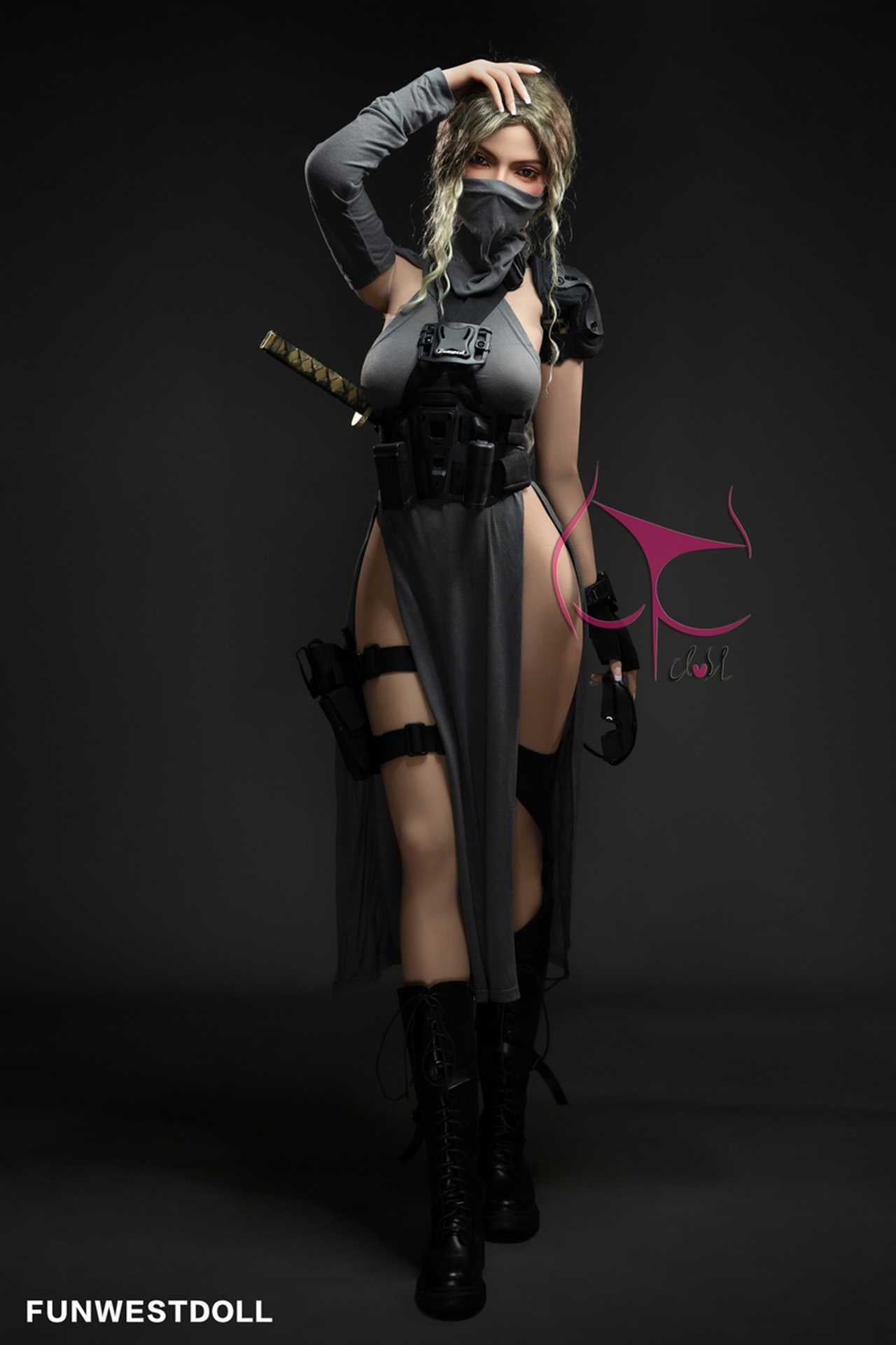 Funwest Sex Doll Zuri: 155cm Sexy Teen SWAT Team Girl with F-Cup Breasts Anmodolls Funwest