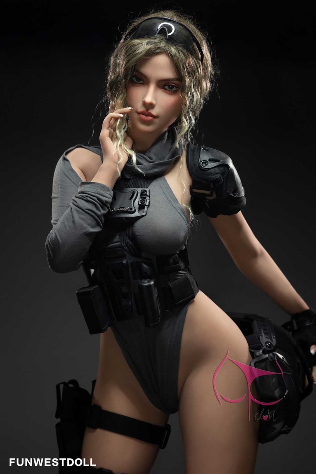 Funwest Sex Doll Zuri: 155cm Sexy Teen SWAT Team Girl with F-Cup Breasts Anmodolls Funwest