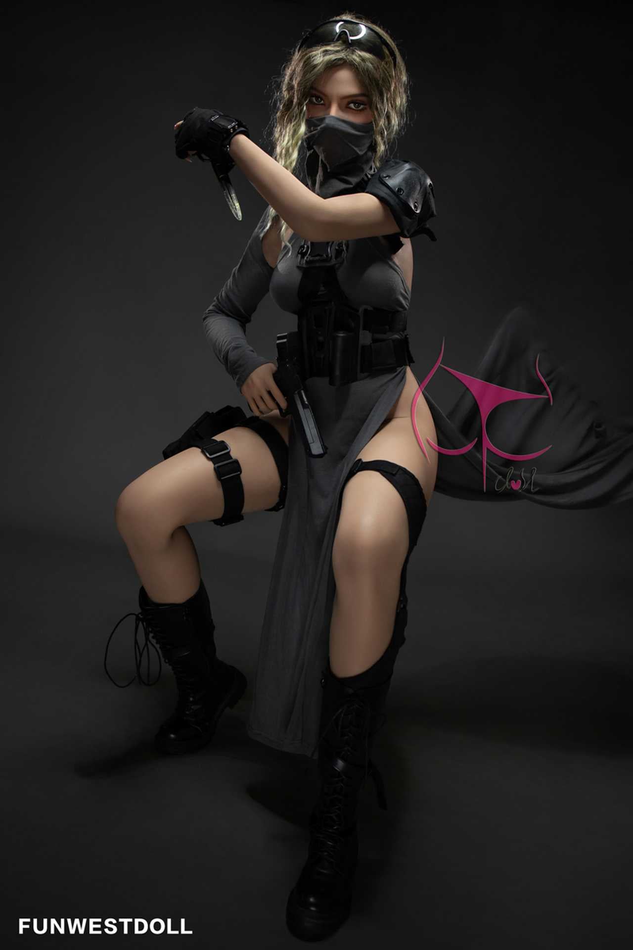 Funwest Sex Doll Zuri: 155cm Sexy Teen SWAT Team Girl with F-Cup Breasts Anmodolls Funwest