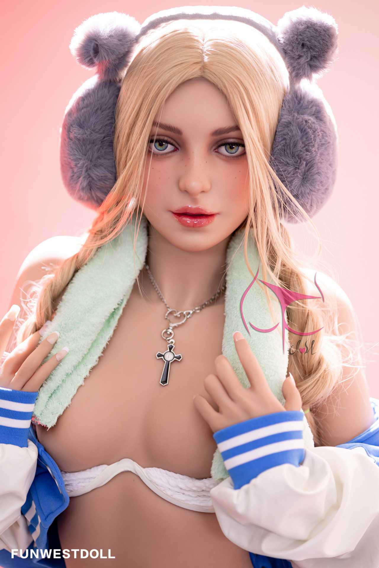 Funwest Luann: 159cm TPE Doll with A-Cup Breasts, Hot Body, and Blue Training Outfit Anmodolls Funwest