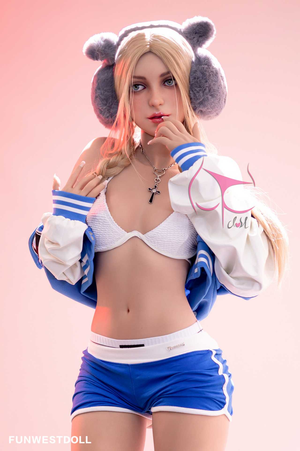 Funwest Luann: 159cm TPE Doll with A-Cup Breasts, Hot Body, and Blue Training Outfit Anmodolls Funwest