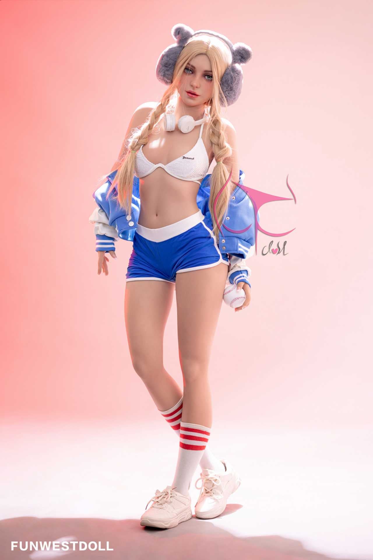 Funwest Luann: 159cm TPE Doll with A-Cup Breasts, Hot Body, and Blue Training Outfit Anmodolls Funwest