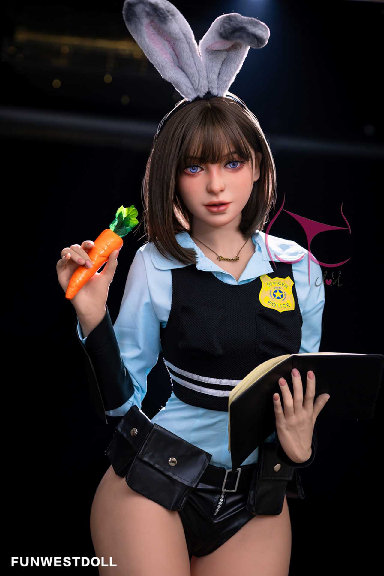 Funwest Marcy: C-Cup Anime Police Hero Anime Teen Doll with TPE Material Anmodolls Funwest