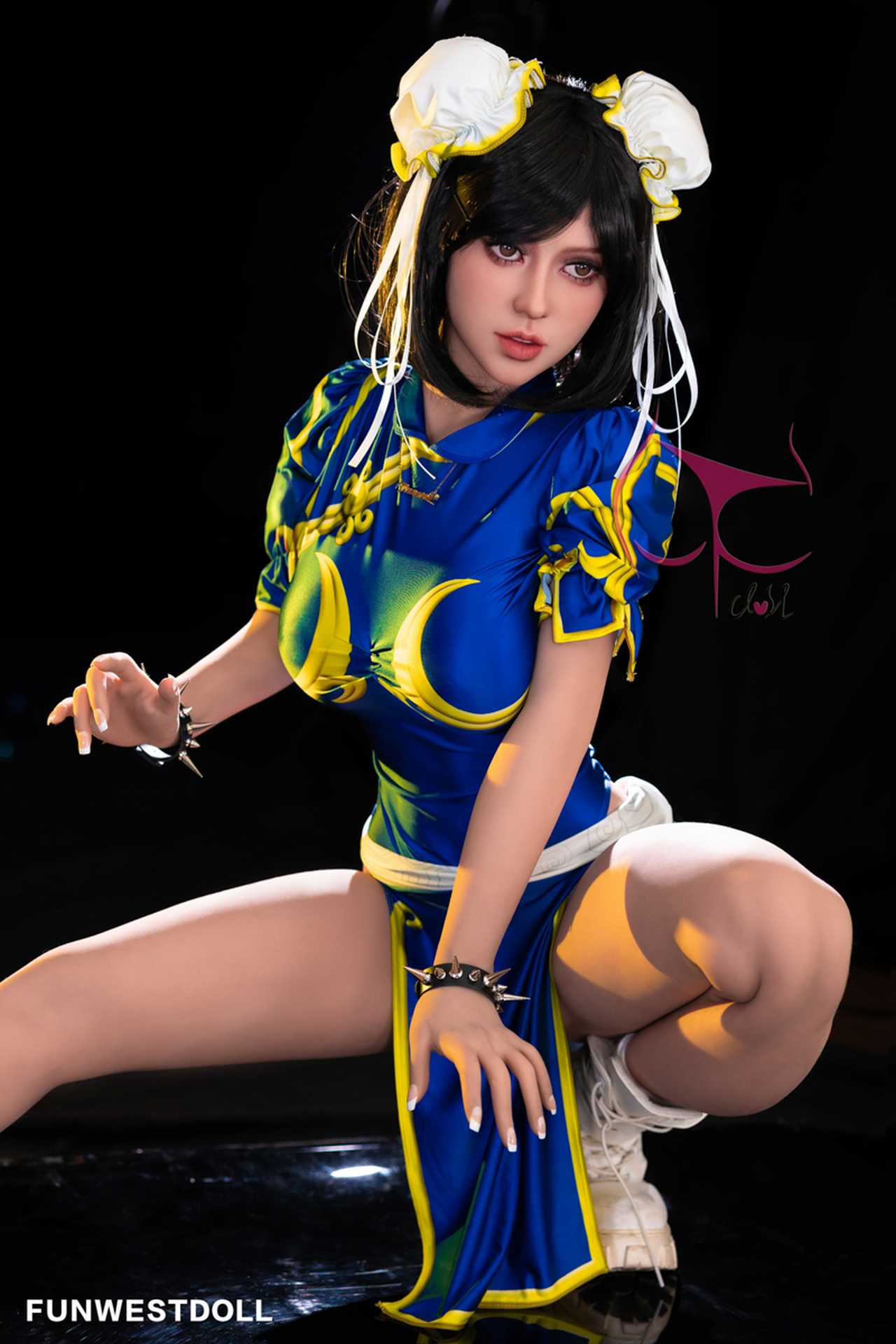 Funwest Gabriela: 155cm Anime TPE Love Doll in Blue Fighter Outfit Anmodolls Funwest