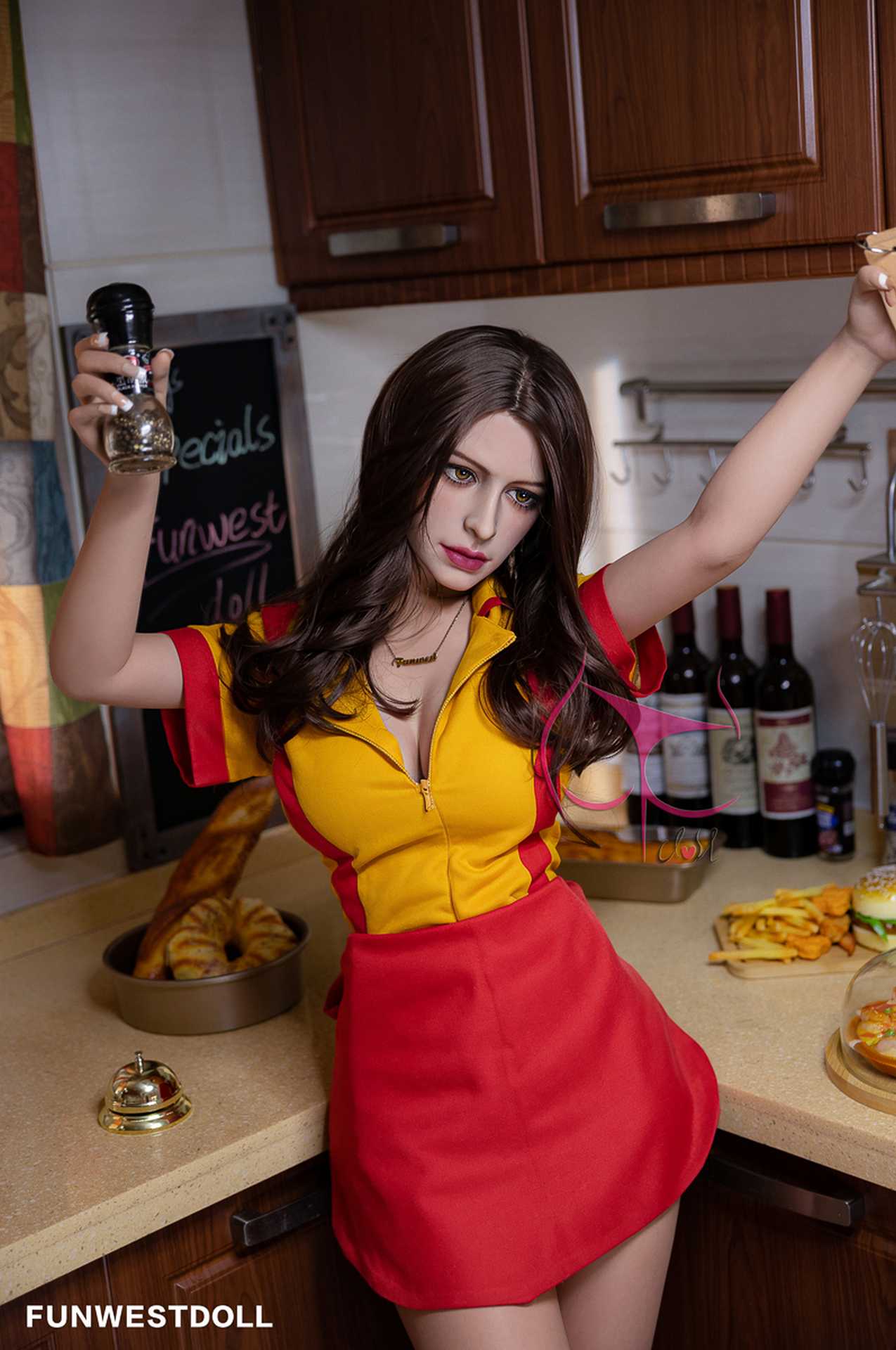 Funwest Sex Doll Rylie: 155cm of Sensual Adventure with a Busty Brunette Chef Anmodolls Funwest