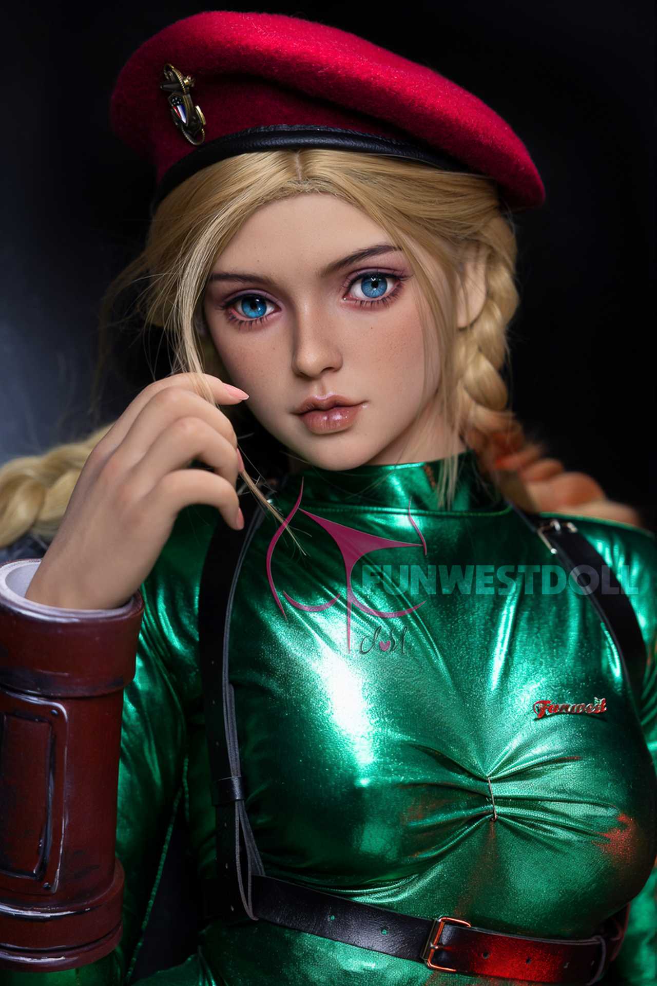 Funwest Julianna: Blonde Army Officer Doll with C-Cup Breasts and a Tempting Look Anmodolls Funwest