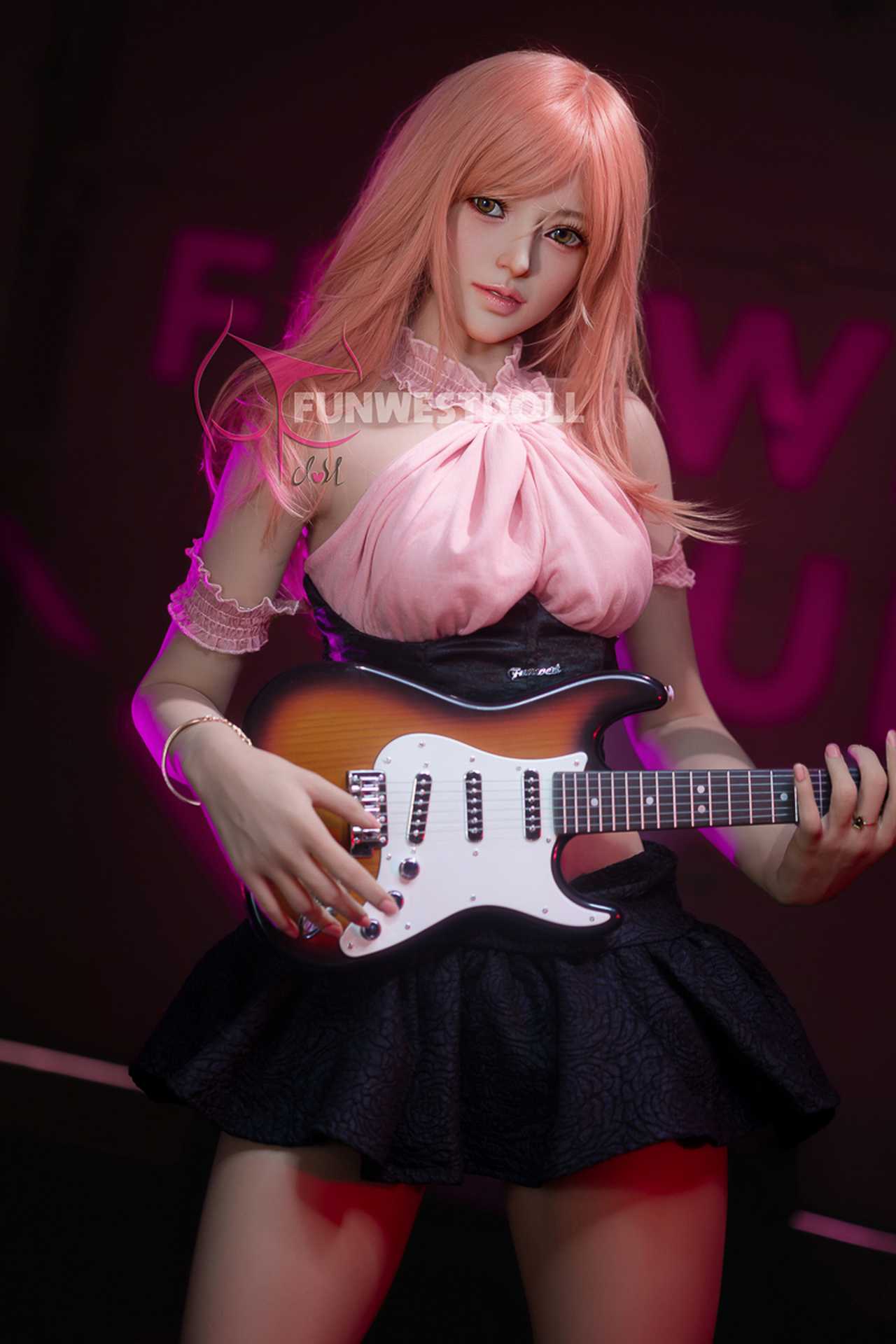Funwest Pansy: 157cm Sexy Blonde Musician Doll with C-Cup Breasts Anmodolls Funwest