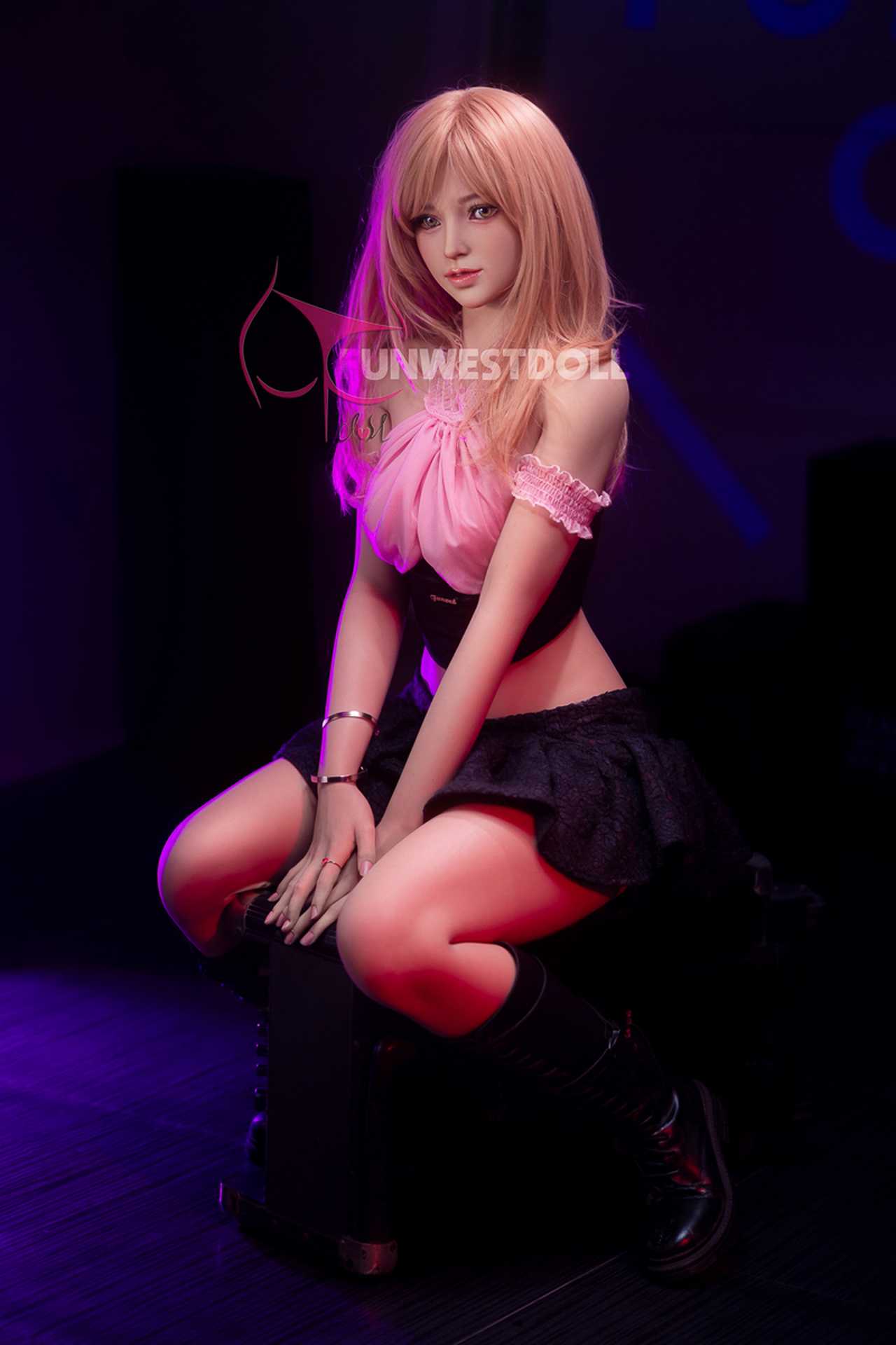 Funwest Pansy: 157cm Sexy Blonde Musician Doll with C-Cup Breasts Anmodolls Funwest