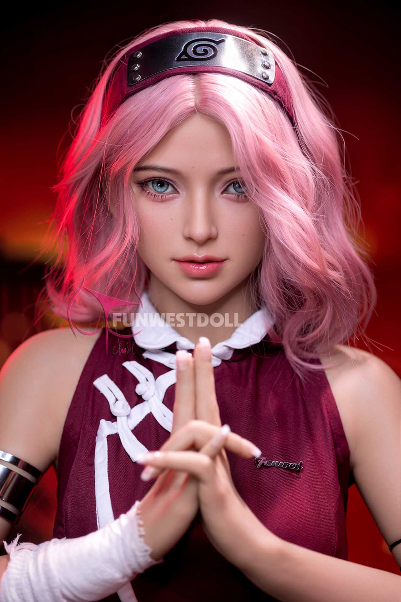 Funwest Agasha: Gray-haired Anime Superhero Doll with A-Cup Breast Anmodolls Funwest