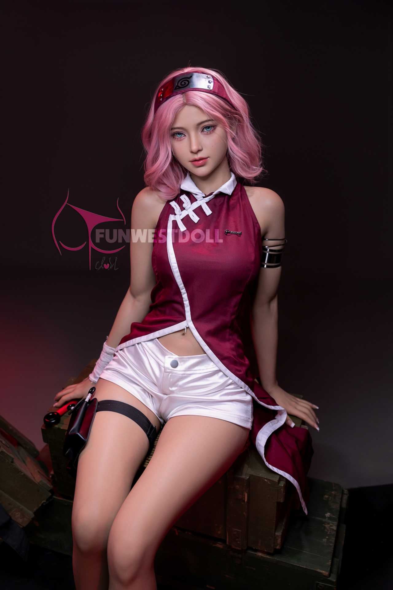 Funwest Agasha: Gray-haired Anime Superhero Doll with A-Cup Breast Anmodolls Funwest