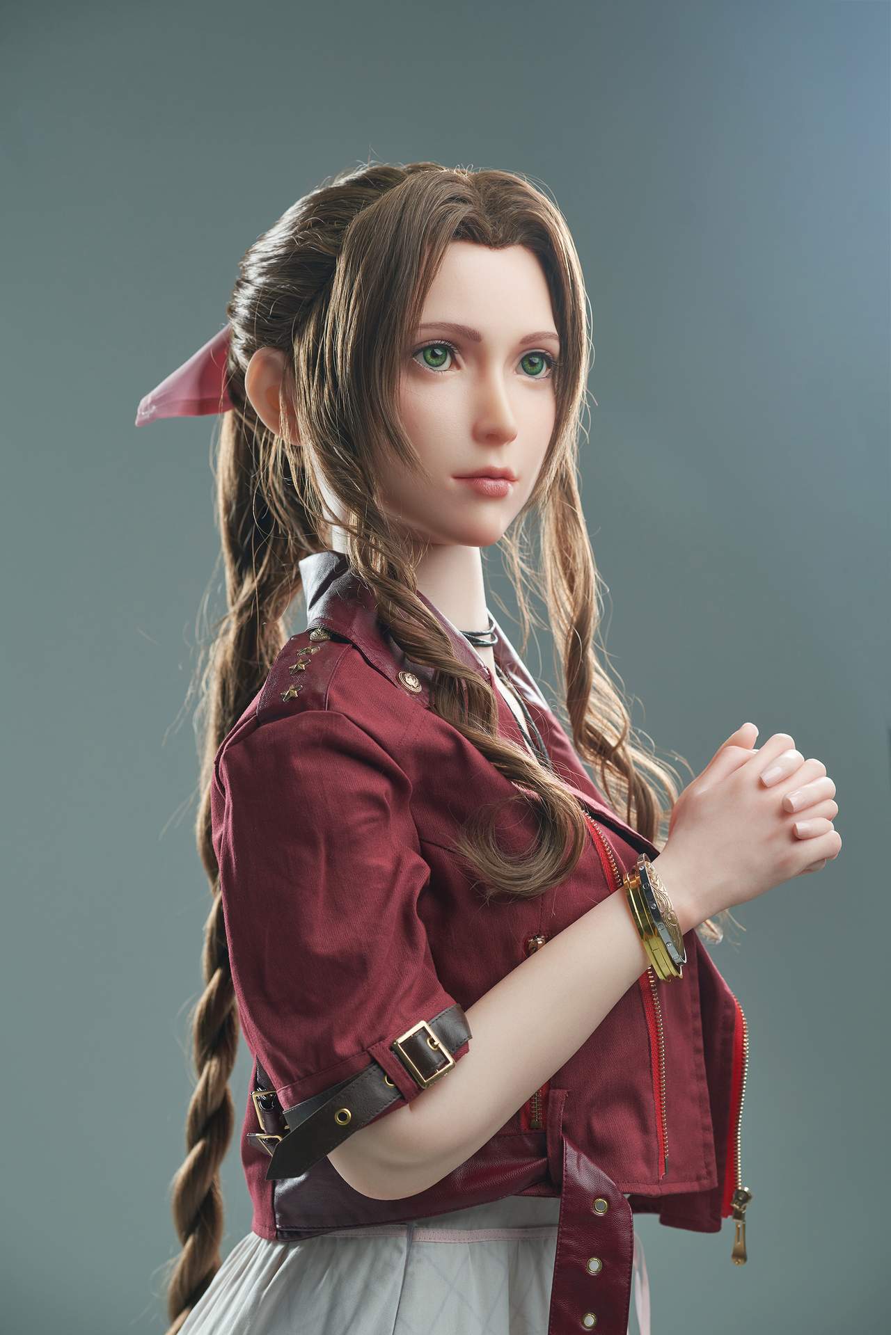 Aerith Gamelady Sex Doll: Full Silicon, 167cm, Inspired by Final Fantasy VII Anmodolls GameLady