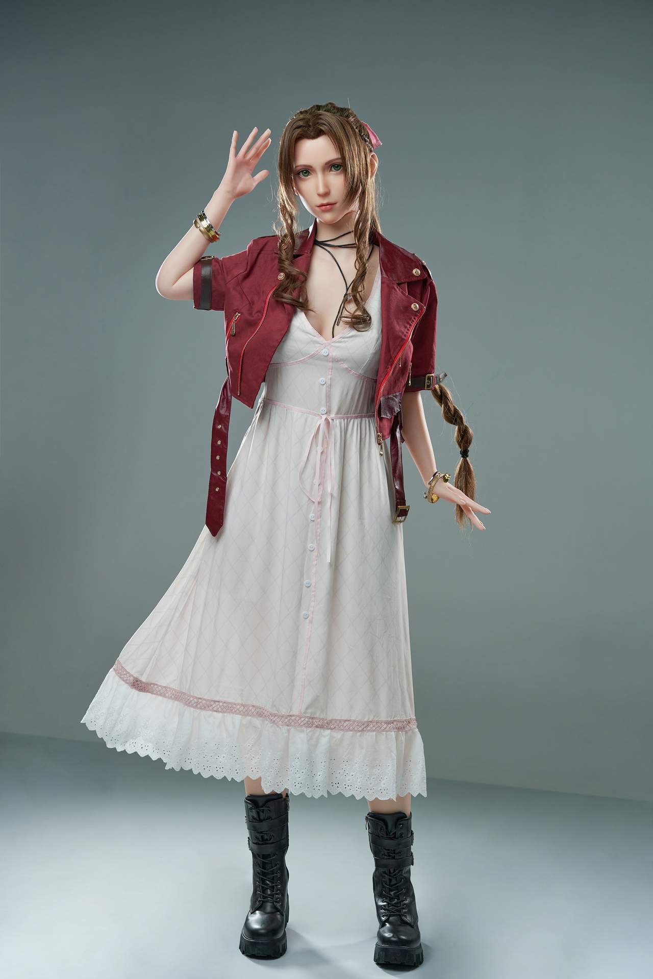 Aerith Gamelady Sex Doll: Full Silicon, 167cm, Inspired by Final Fantasy VII Anmodolls GameLady