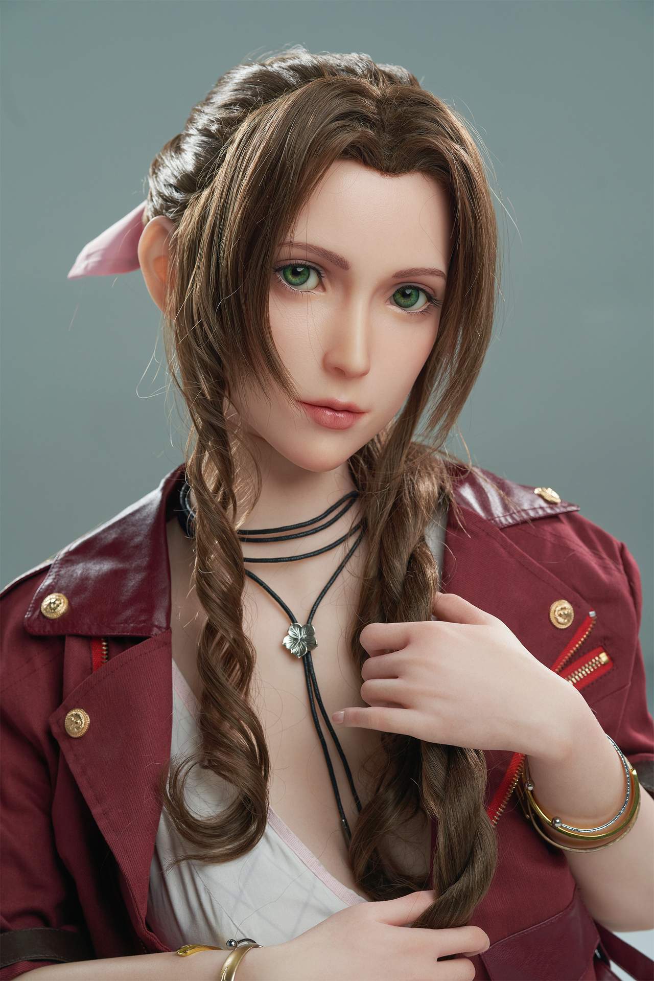 Aerith Gamelady Sex Doll: Full Silicon, 167cm, Inspired by Final Fantasy VII Anmodolls GameLady