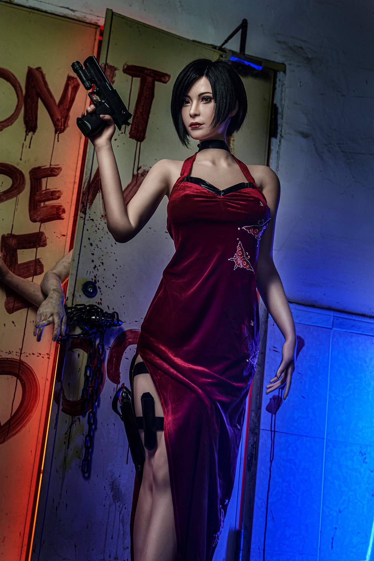 Ada Wong : 166cm, E-Cup, Full Silicon Gamelady Sex Doll Anmodolls GameLady