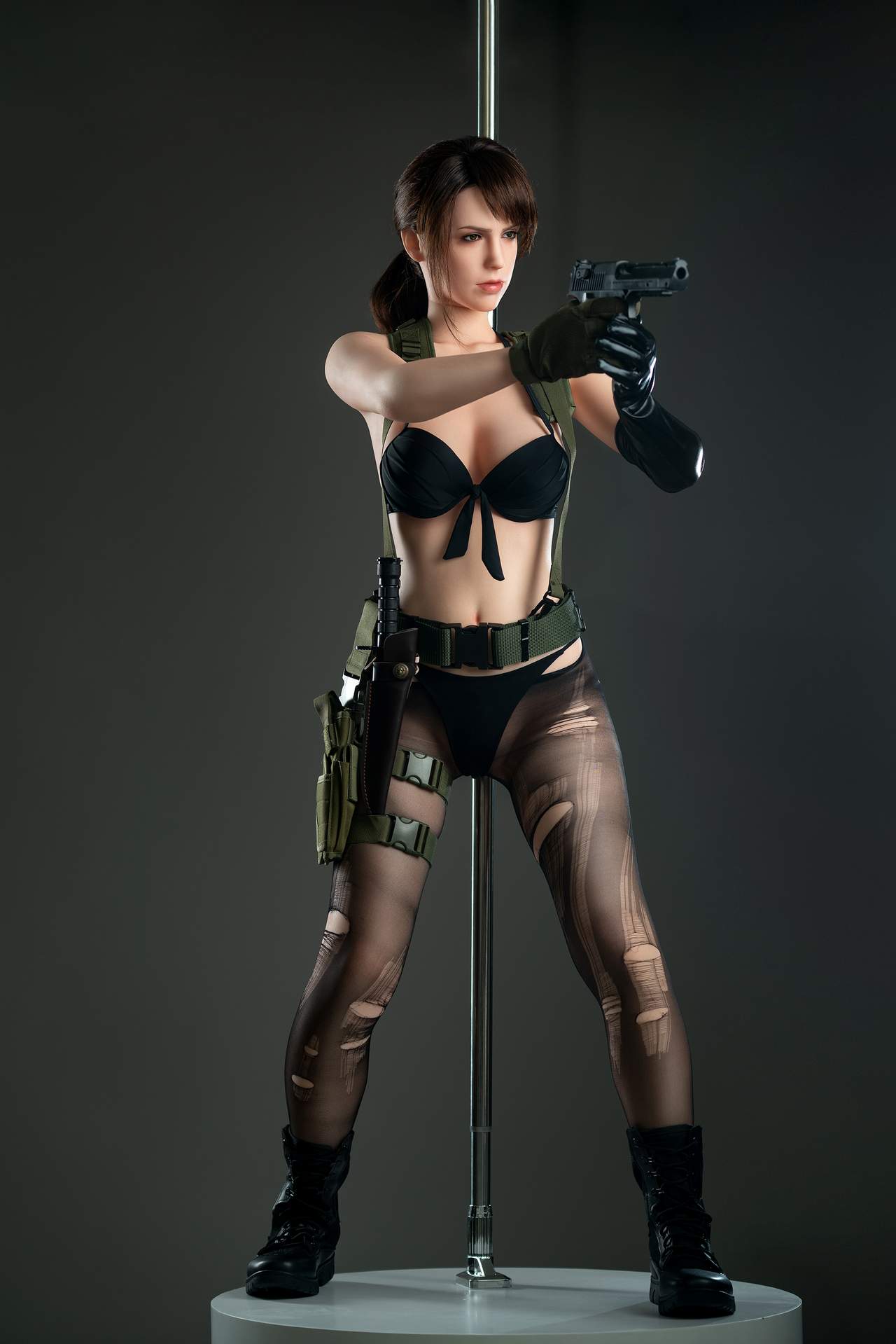D-Cup Gamelady Sex Doll - Quiet from Metal Gear, Full Silicon Body Anmodolls GameLady