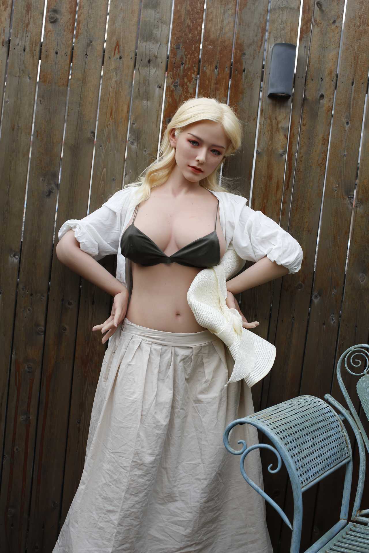 Loretta: 156cm Full Silicon Body Starpery Sex Doll, Blonde Asian Anmodolls Starpery