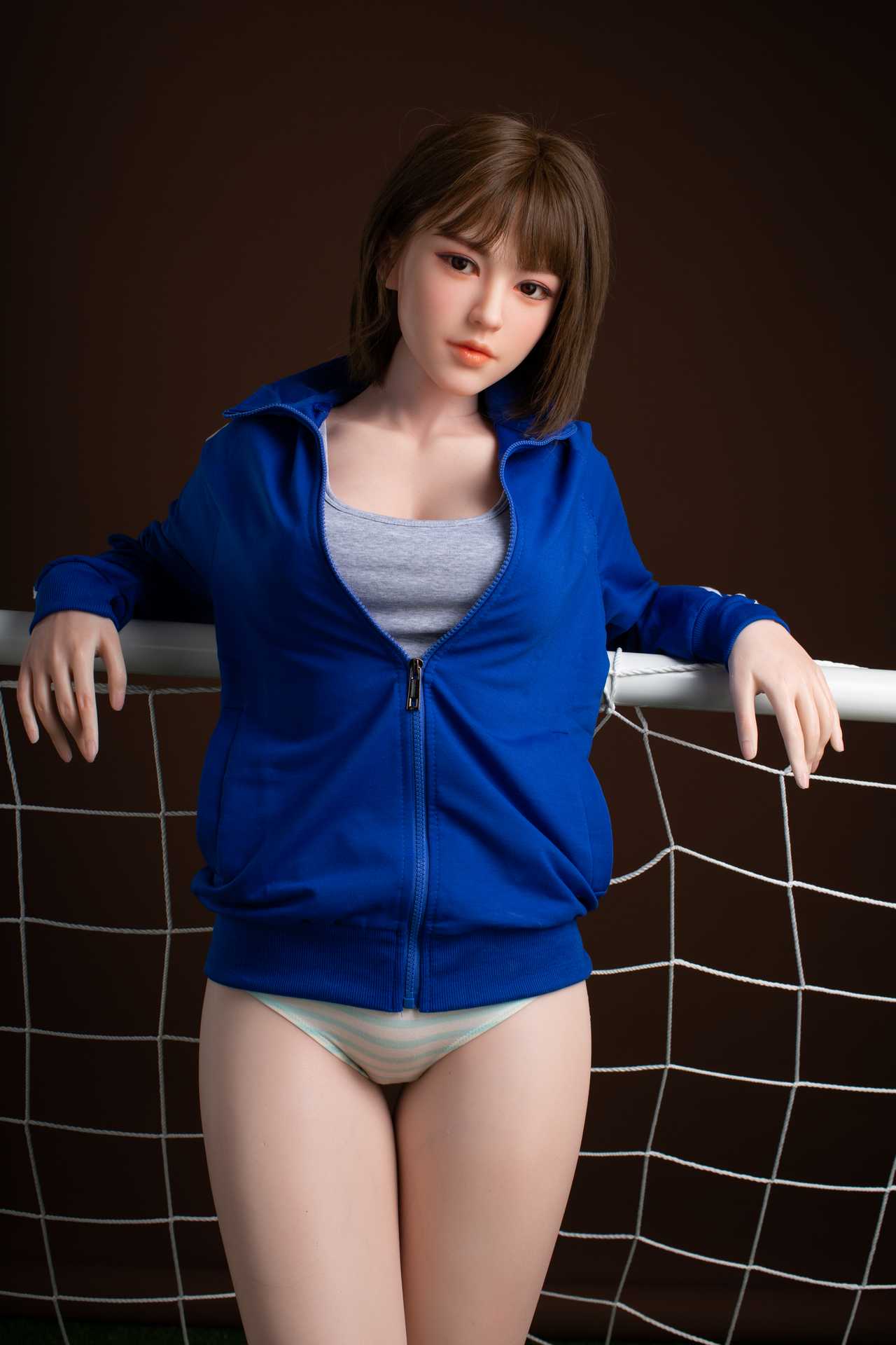 Get Oanez, the Brunette Teen Starpery Sex Doll with a Football Outfit and a Sexy Face Anmodolls Starpery