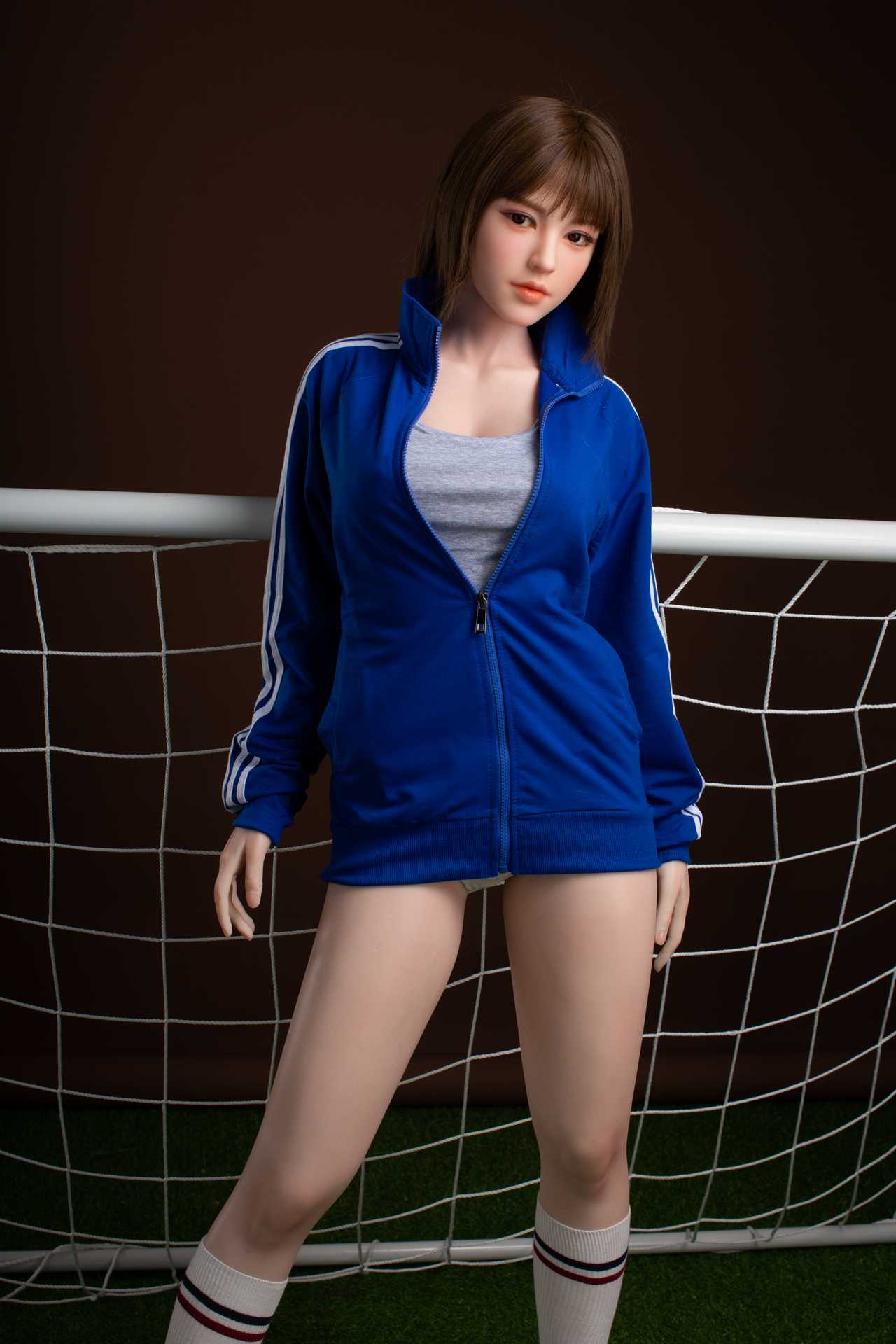 Get Oanez, the Brunette Teen Starpery Sex Doll with a Football Outfit and a Sexy Face Anmodolls Starpery