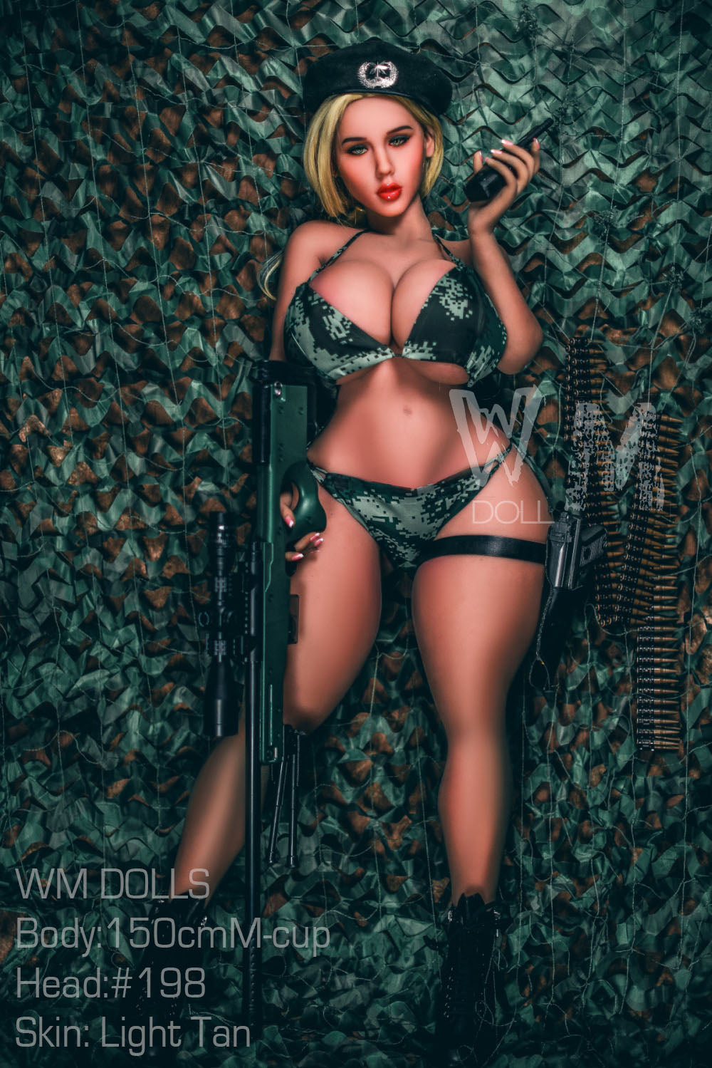 Mayan: WM Sex Doll, 150cm M-Cup, Head 198 - Irresistible BBW Military Officer Anmodolls
