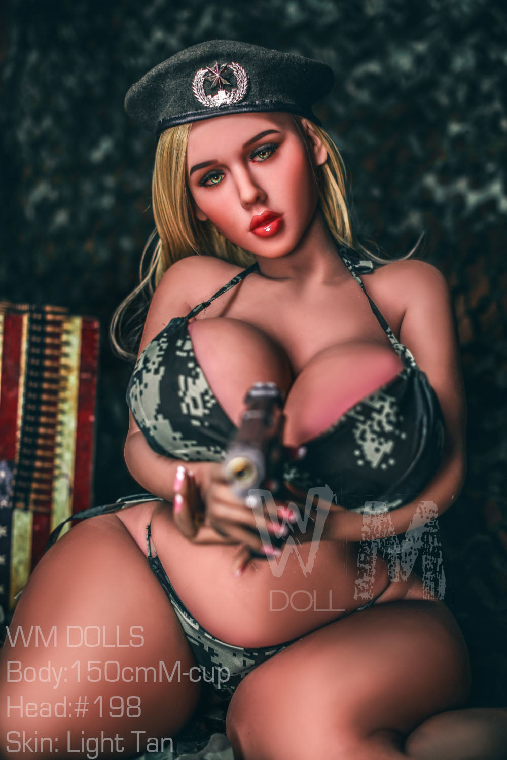 Mayan: WM Sex Doll, 150cm M-Cup, Head 198 - Irresistible BBW Military Officer Anmodolls
