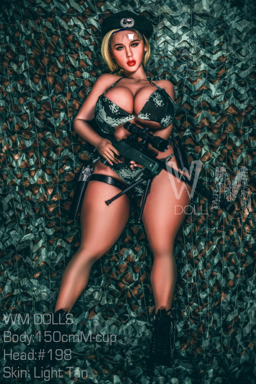 Mayan: WM Sex Doll, 150cm M-Cup, Head 198 - Irresistible BBW Military Officer Anmodolls