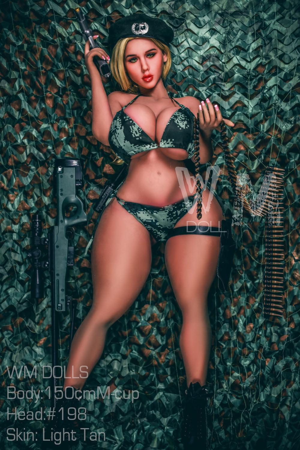 Mayan: WM Sex Doll, 150cm M-Cup, Head 198 - Irresistible BBW Military Officer Anmodolls