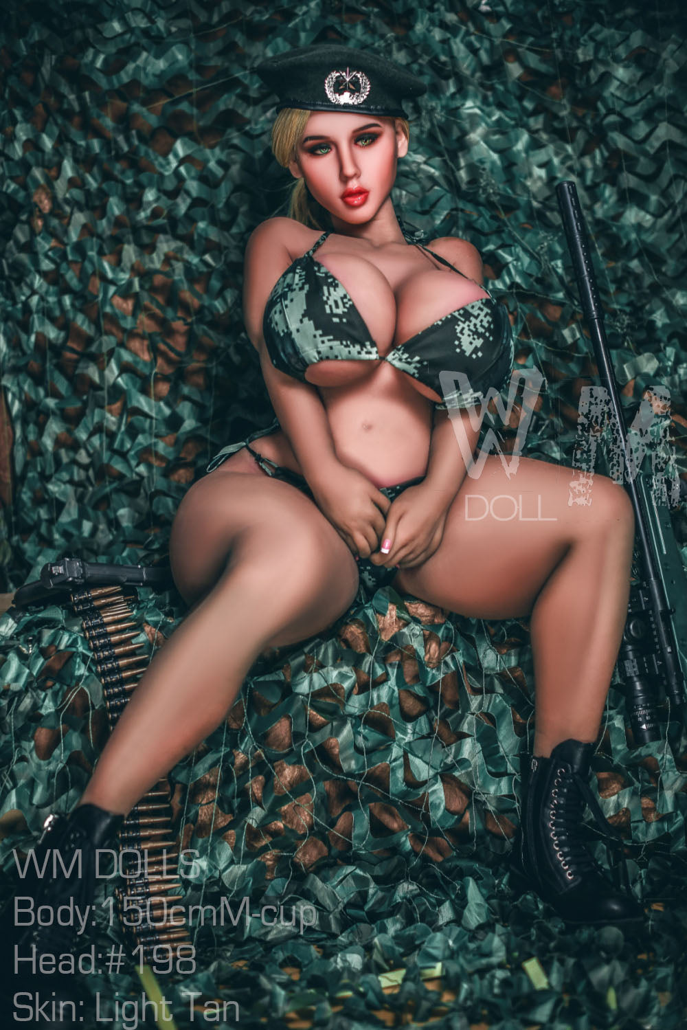 Mayan: WM Sex Doll, 150cm M-Cup, Head 198 - Irresistible BBW Military Officer Anmodolls