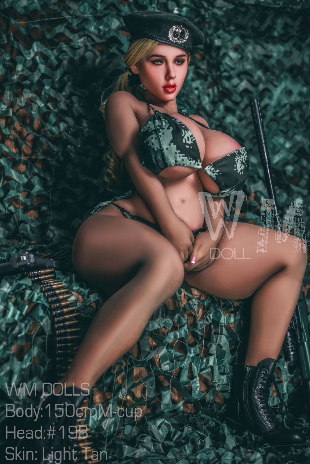 Mayan: WM Sex Doll, 150cm M-Cup, Head 198 - Irresistible BBW Military Officer Anmodolls