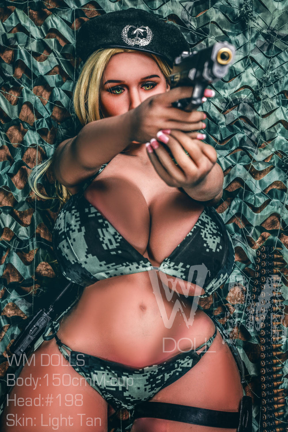 Mayan: WM Sex Doll, 150cm M-Cup, Head 198 - Irresistible BBW Military Officer Anmodolls