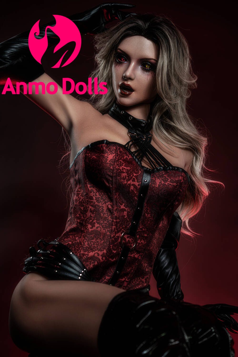 Yetta - Medieval female vampire with sexual thirst doll, Head (GE95-3) Anmodolls Zelex dolls - SILICONE
