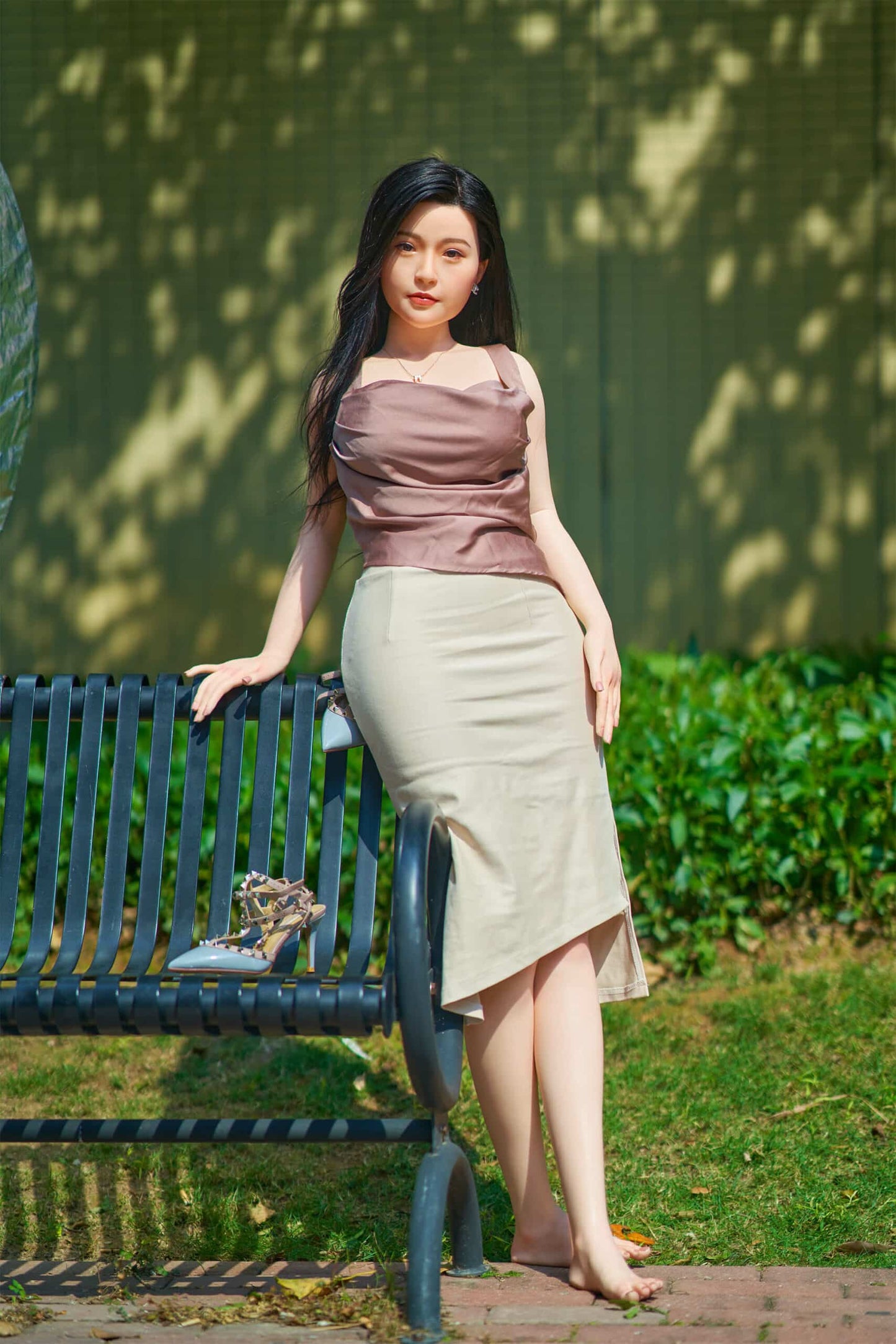 Jerry - Sexy Silicon Asian Sex Doll Play in the park Anmodolls Zelex dolls - SILICONE