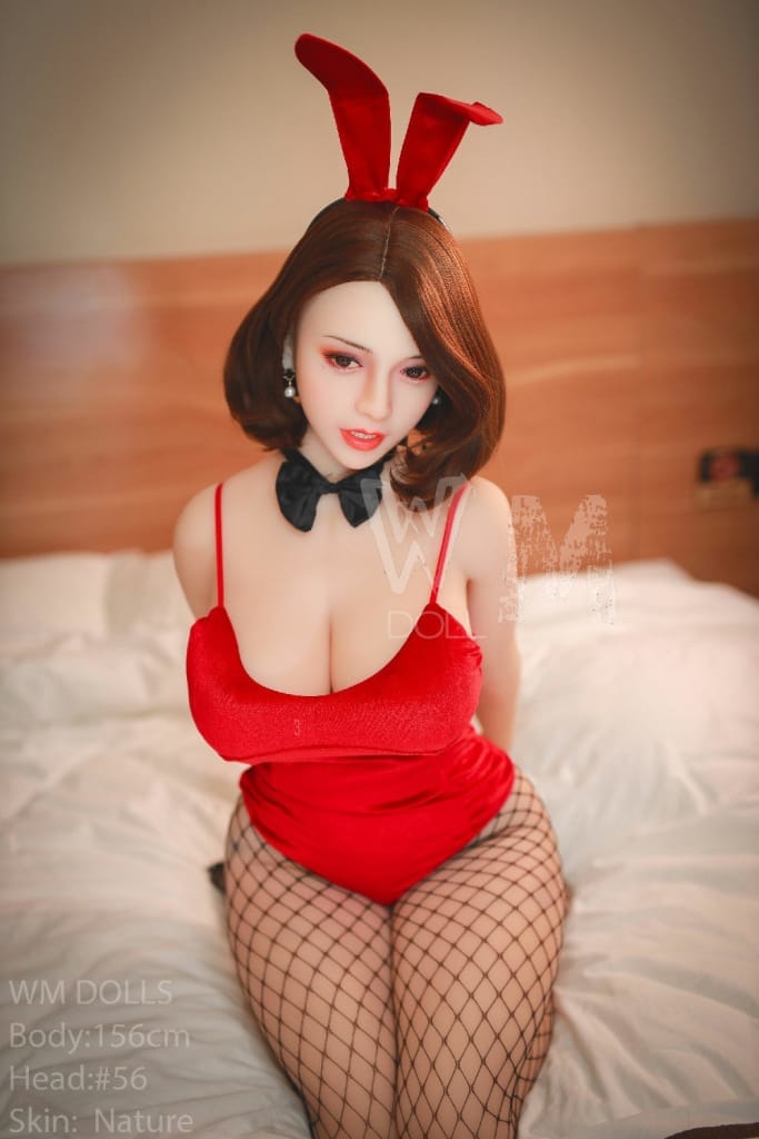 Dollca: WM Sex Doll, H-Cup, BBW, Asian MILF in Playboy Outfit - Head #56 Anmodolls WM DOLLS - TPE