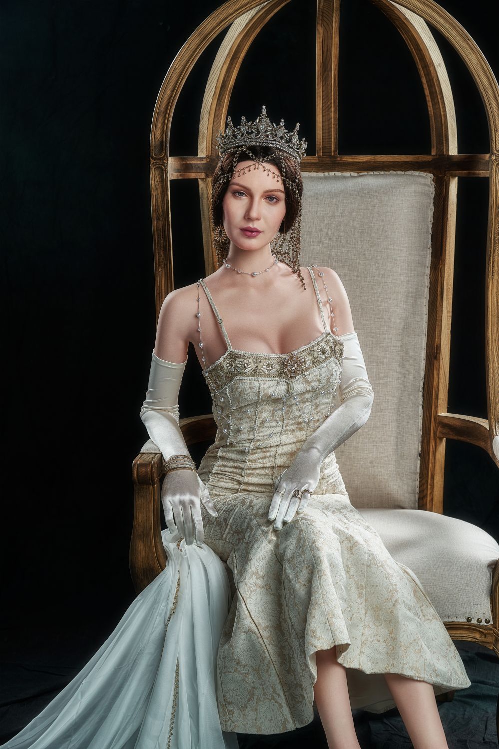 Gabrielle - Noble and luxurious woman Silicone sex doll - Head (GE78) Anmodolls Zelex dolls - SILICONE