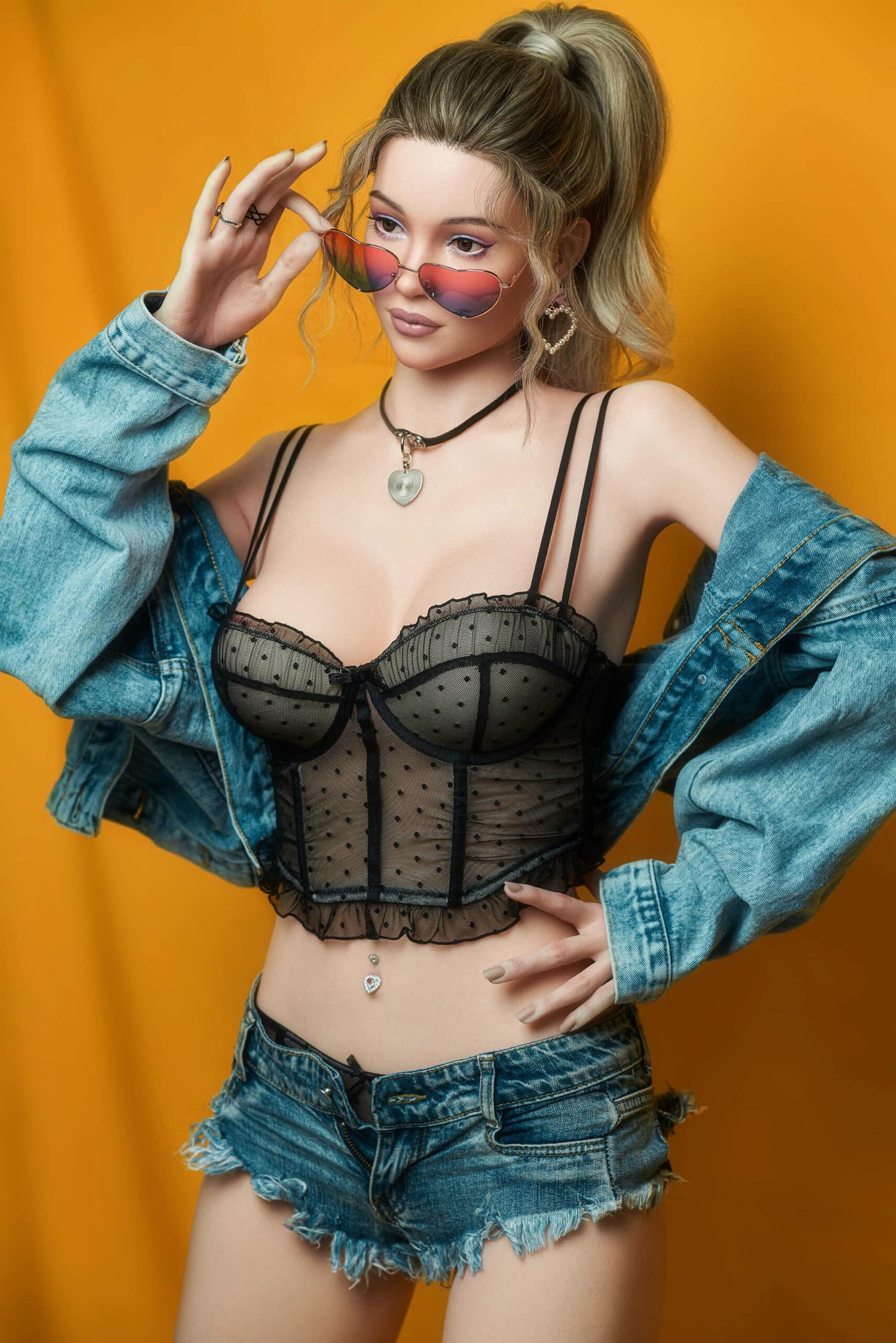 Rebecca - Magazine cover Silicone sex doll with charming eyes - Head (GE46-5) Anmodolls Zelex dolls - SILICONE
