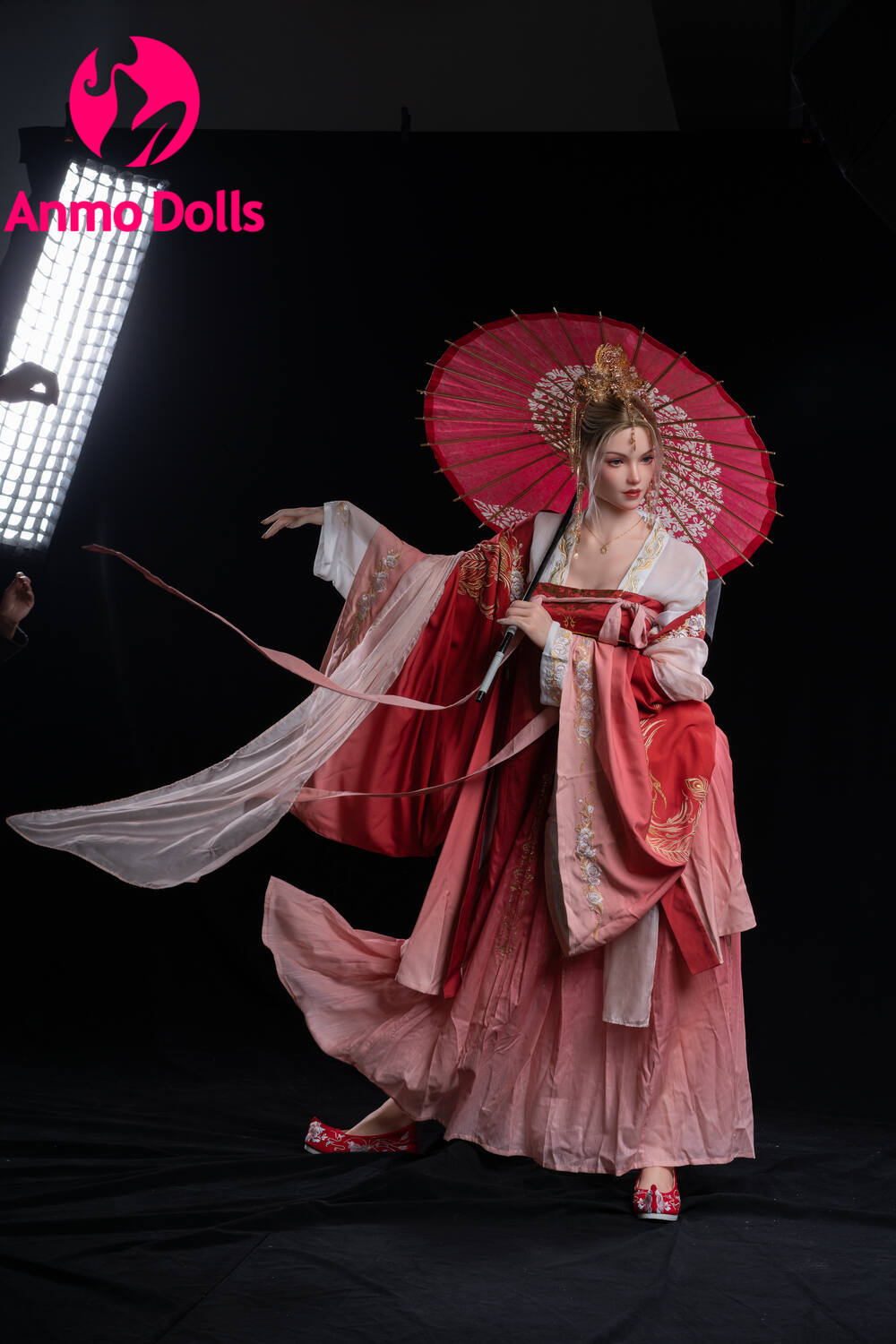 Rae - Japanese style female emperor Silicone sex doll - Head (GE53) Anmodolls Zelex dolls - SILICONE